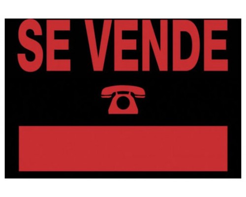 CARTEL "SE VENDE" 700X500 MM PVC NEGRO ARCHIVO 2000 6160 NE (Espera 4 dias)